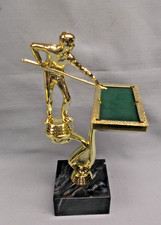 male pool billiards felt table riser trophy award weighted block base