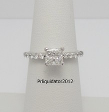 1CT Natural Diamond Solitaire Engagement Wedding Bridal Ring 18K White Gold