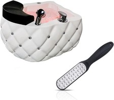 Acrylic Massage FootBath with Heat and Massage Colorful Lamp