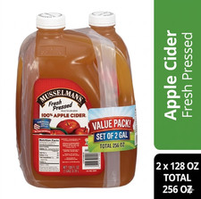 2 PK Musselmans Fresh Pressed 100% Apple Cide...