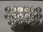1964 Kennedy Half-Dollars 90% Silver 20-Coin Roll CLEAN!  Uncirculated