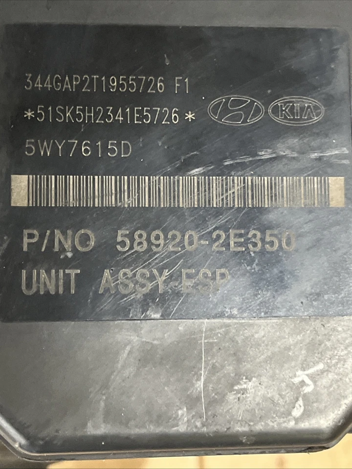 08 - 09 Controlador de freno bomba ABS 58920-2E350 Hyundai Tucson Kia Sportage Foto 3 de 4