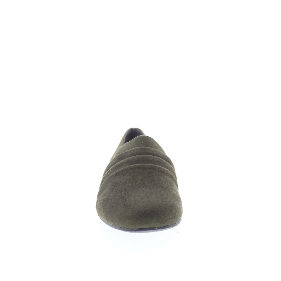 Ros Hommerson Donut 63002-66 Mujer Verde Gamuza Sin Cordones Mocasines Zapatos Planos Foto 2 de 4