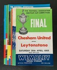 FA AMATEUR CUP FINAL - 10 different football programmes 1960s to early 1970s