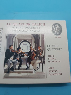 LE QUATUOR TALICH : FOUR STRING QUARTETS CD HAYDN BOCCHERINI CALIOPE   CAL 9698