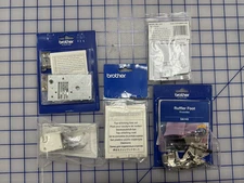 Brother Baby lock Presser Feet Lot  includes walking, ruffler, and piping foot