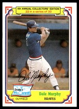 Dale Murphy 1984 Topps Drake's Big Hitters #22 Braves MLB READ FREE SHIPPING