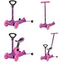 Playtive 4In1 Scooter Roller Kinder Roller Tretroller Rosa Outdoor Dreirad Neu