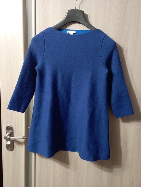 Women COS Sweater Navy Wool 32 #6Q15