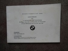 BMW Ausschreibung Fahrerlehrgang 1983  no Prospekt