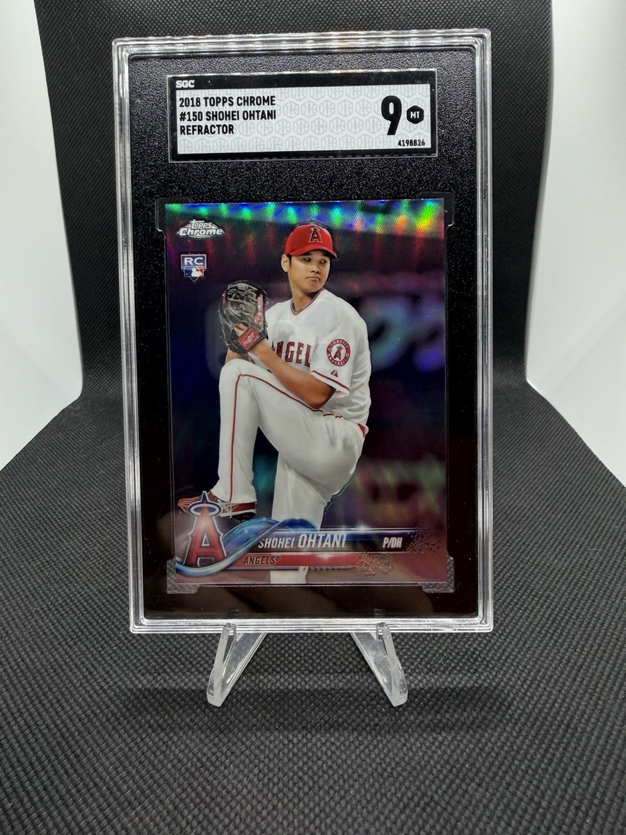 2018 Topps Chrome - Shohei Ohtani #150 Refractor (RC) SGC 9 2018 Topps Chrome - Shohei Ohtani #150 Refractor (RC) SGC 9