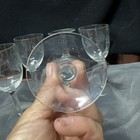 Vintage JAVIT CRYSTAL Set of 5 WHEAT Pattern Stemware Goblet Glasses — photo 5