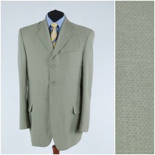 Mens Vintage Blazer 46R UK Size BOFT Light Green Sport Coat Jacket
