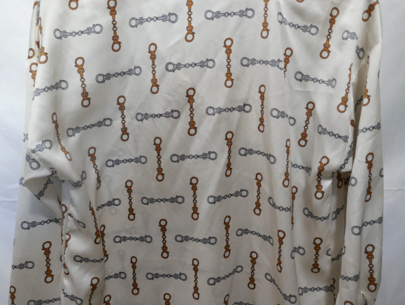 Zara Basic Ivory Tunic Polyester Long Sleeve Chai… - image 12