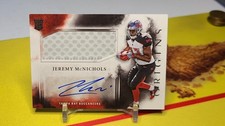 2017 Panini Origins Football Jeremy McNichols #139 Rookie Auto Patch RC