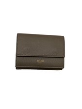 CELINE Card Case, Cowhide Leather, GRY, Women's