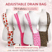 Adjustable Lined Drain Bag Post Surgery Drain Tubes Mastectomy Drainbag