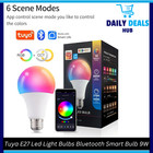 Tuya Bluetooth Smart Light Bulbs E27 LED Lamp RGB Smart Bulb 9W 15W 220V Smart L