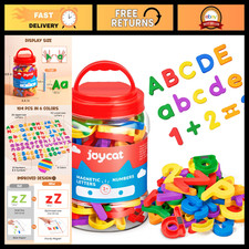 Magnetic Letters Numbers Set - 104 Pcs ABC 123 Fridge Magnets for Kids Learnin