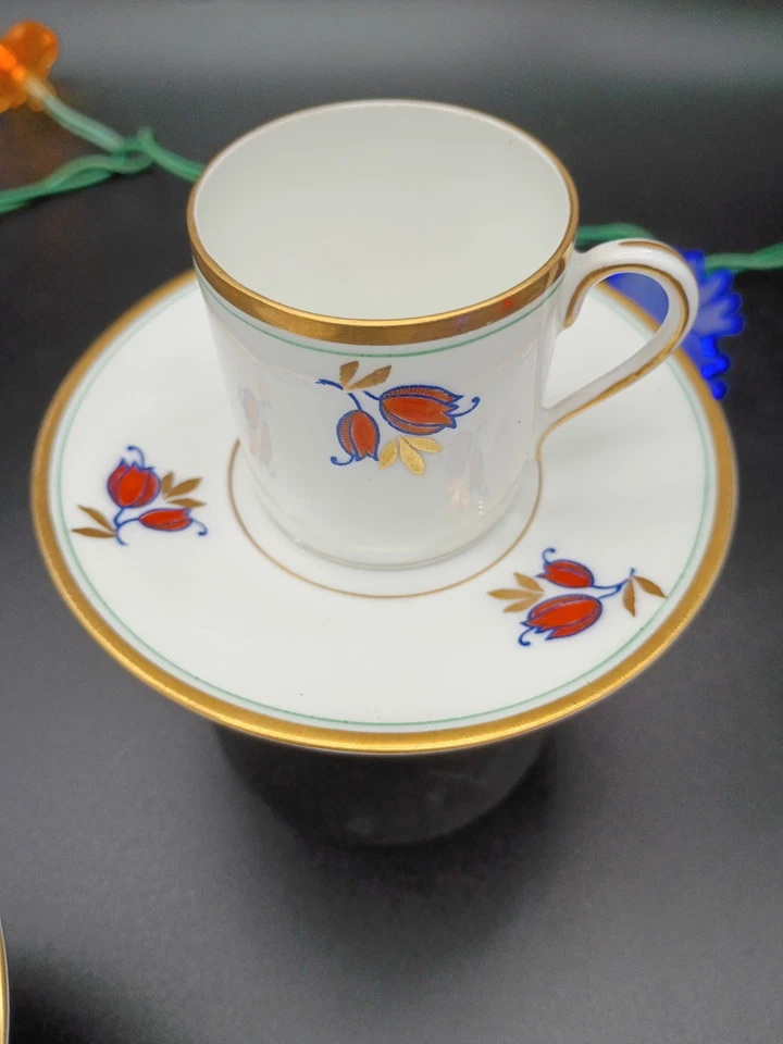 复古巴伐利亚小杯和碟子 2 — 第 2/4 张图片