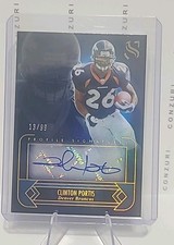 Clinton Portis Auto /99 2025 Nfl PANINI Silhouette Denver Broncos Running Back