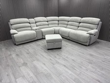 DFS LAKELYN LARGE CORNER SOFA ELECTRIC RECLINER HEADREST USB-C + FOOTSTOOL