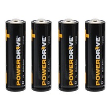 PowerDrive PD4AA AA Alkaline Battery - Pack of 4