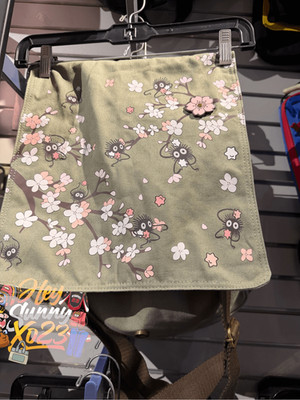 Studio Ghibli Spirited Away Soot Sprite Cherry Blossom Messenger Bag