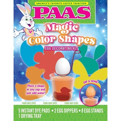 PAAS Magic Color Shapes Egg Decorating Kit Fun Creative Craft for Kids