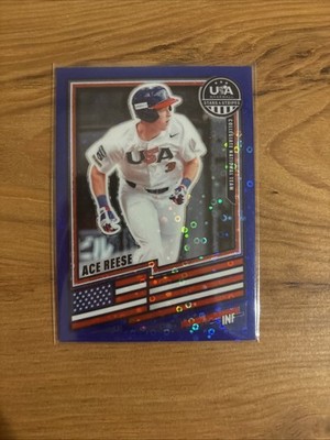 Ace Reese 2026 Panini Stars & Stripes Baseball #16 Blue Disco Prizm /149