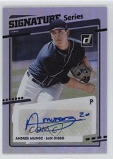 2020 Panini Donruss Signature Series Andres Munoz #SS-AN Rookie Auto RC 0p1q