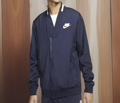 Nike NAVY ナイロンジャケット Nike NSW Sportswear Full Zip Jacket Navy Blue Cj5044-410 Mens Size