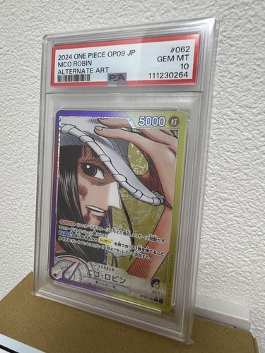 PSA 10 Nico Robin L Leader Parallel OP09-062 Card | eBay