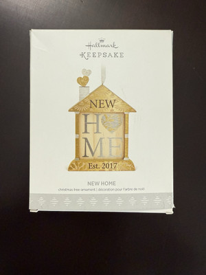 Hallmark Keepsake Wood Christmas Ornament - ''New Home Est. 2017''- New