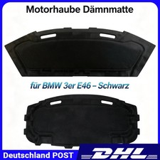 Motorhaube D�mmmatte f�r BMW 3er E46 1998-2006, Schwarz, mit Clips