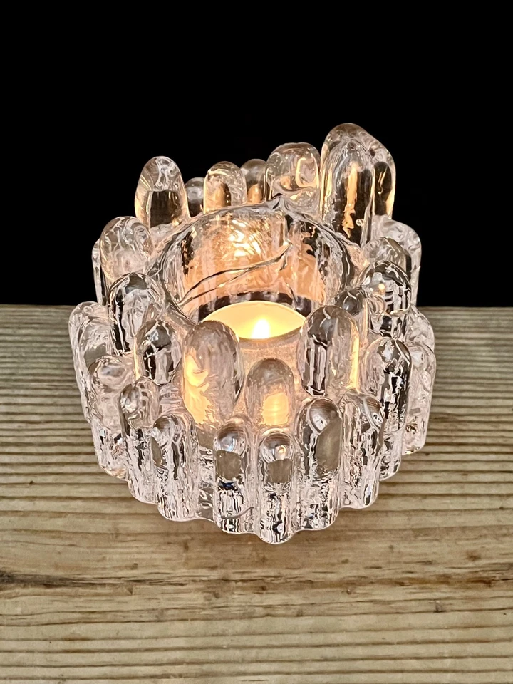 KOSTA BODA "POLAR" ARTE VIDRIO CANDELABRO O CANDELABRO Foto 3 de 4