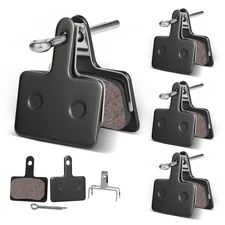 4 Pairs MTB Disc Brake Pads Resin & Semi-Metallic Quiet W/ Install Kit E-Bike