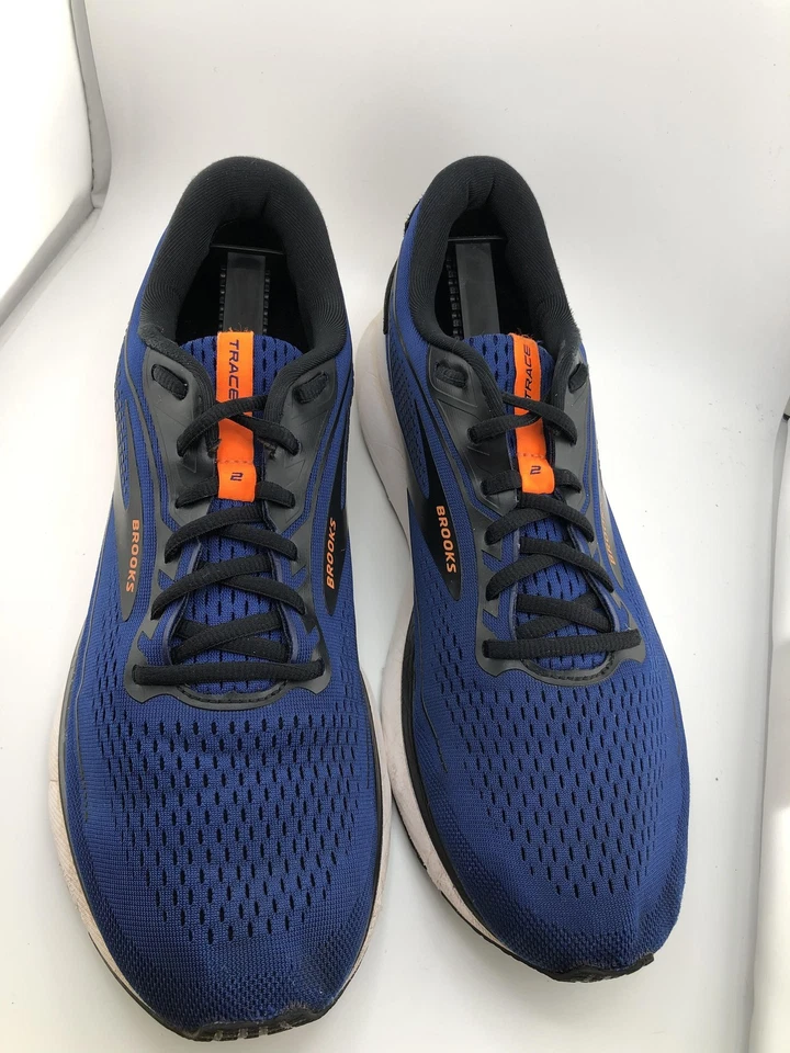 Zapatos para correr Brooks Trace 2 para hombre talla 11,5 azul negro naranja carretera 110388 1D489 Foto 2 de 4
