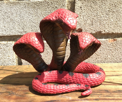 GROSSE ELC 3-köpfige Kobra Schlange Fabelwesen Figur Spielzeug Tower of Doom Castle