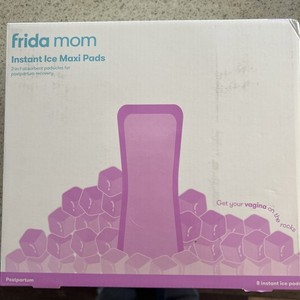 Frida Mom 2-in-1 Postpartum Pads, Absorbent Perineal Ice Maxi Pads, Instant Cold