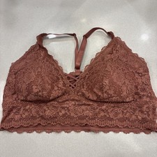 Torrid Curve Lace Bralette Bra Lingerie Plus Size 2 Rose Pink Longline