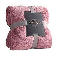 Large Flannel Fleece Throw Blanket, 60&times;80 Inch - Cozy Lightweight 60"x80" Pink