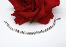 Sterling Silver FAS  Beaded  7.29g  Bracelet  CAT RESCUE