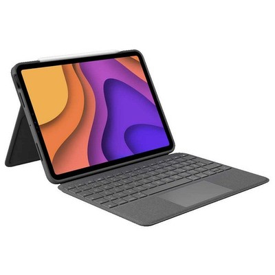 Logitech FOLIO TOUCH Tablet-Tastatur grau geeignet für Apple iPad Air 4. Gen...