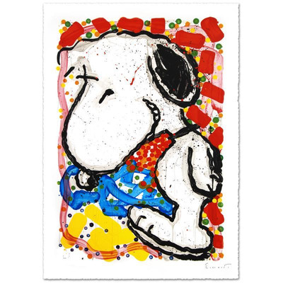 Tom Everhart ''Hip Hop Hound'' Signed Limited Edition Lithograph Peanuts Art