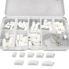 JST GH 1.25Mm Connector Kit, 2/3/4/5/6/7/8/10 Pin 80 PCS Male Housing Plug Conne