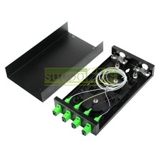 Fiber optic terminal box 4 core Desktop type SC /APC with adapter pigtail 4 Port
