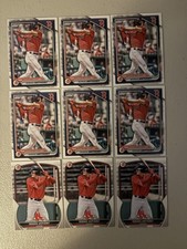 Roman Anthony 2023-24 Bowman Base paper lot (9) Nine cards Boston Red Sox 
