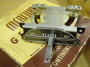 NOS 1959 Mercury Heater Defroster Dash Control Turnpike Cruiser