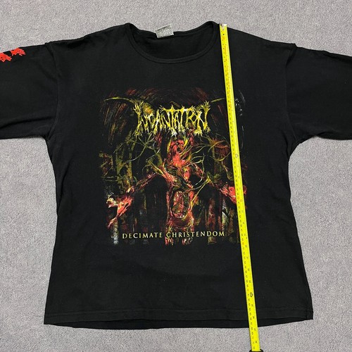 Vintage Incantation Shirt Large Death Metal Band Tee Tour Mortician Immolation - Picture 17 of 18